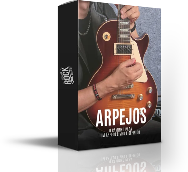 Material do módulo Arpejos do Guitarra Rock Academy