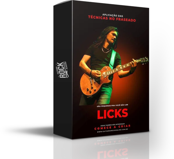 Material do módulo Licks do Guitarra Rock Academy