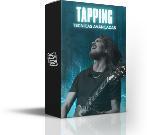 Material do módulo Tapping do Guitarra Rock Academy